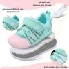 imageBARERUN Baby Sneakers Toddler Shoes Soft AntiSlip Sole Newborn First Walkers Infant Toddler Breathable Athletic Running ShoesPink Green