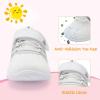 imageBARERUN Baby Sneakers Toddler Shoes Soft AntiSlip Sole Newborn First Walkers Infant Toddler Breathable Athletic Running ShoesWhite