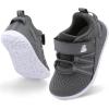 imageBARERUN Baby Sneakers Toddler Shoes Soft AntiSlip Sole Newborn First Walkers Infant Toddler Breathable Athletic Running ShoesDark Grey