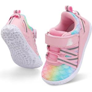 imageBARERUN Baby Sneakers Toddler Shoes Soft AntiSlip Sole Newborn First Walkers Infant Toddler Breathable Athletic Running ShoesFishscale