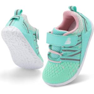 imageBARERUN Baby Sneakers Toddler Shoes Soft AntiSlip Sole Newborn First Walkers Infant Toddler Breathable Athletic Running ShoesGreen