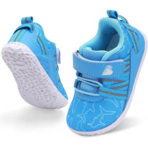 imageBARERUN Baby Sneakers Toddler Shoes Soft AntiSlip Sole Newborn First Walkers Infant Toddler Breathable Athletic Running ShoesLight Fish
