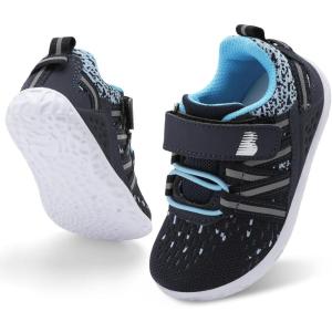 imageBARERUN Baby Sneakers Toddler Shoes Soft AntiSlip Sole Newborn First Walkers Infant Toddler Breathable Athletic Running ShoesNavy
