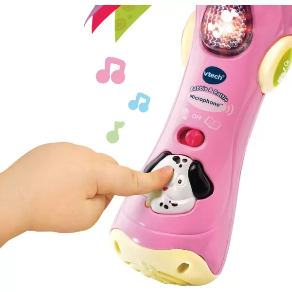 VTech Baby Babble and Rattle Microphone Amazon Exclusive, Pink