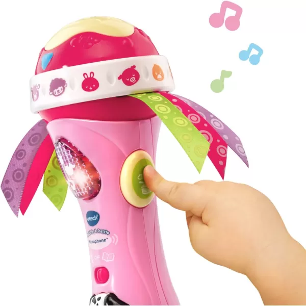 VTech Baby Babble and Rattle Microphone Amazon Exclusive, Pink