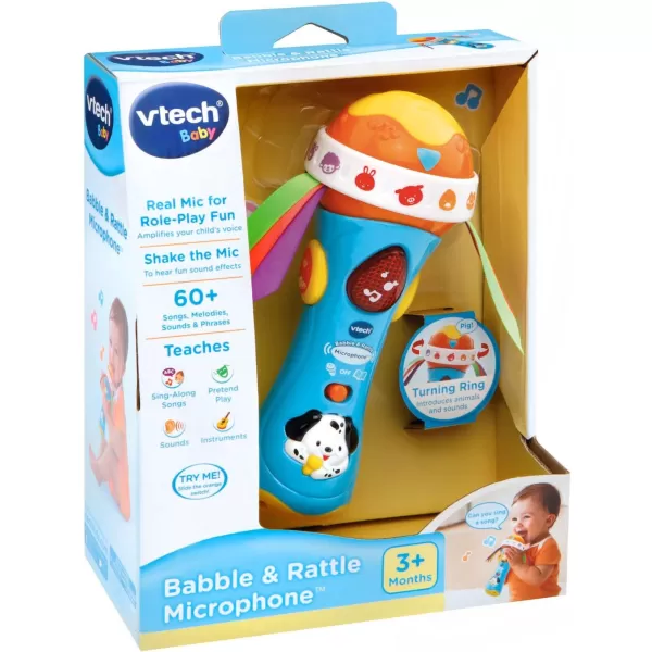 VTech Baby Babble and Rattle Microphone Amazon Exclusive, Pink
