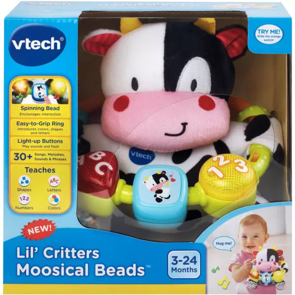 VTech Baby Lil' Critters Moosical Beads Amazon Exclusive, Purple Small, 80-166010