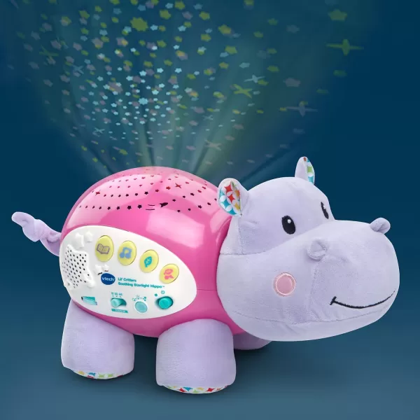 VTech Baby Lil' Critters Soothing Starlight Hippo, Pink  Small