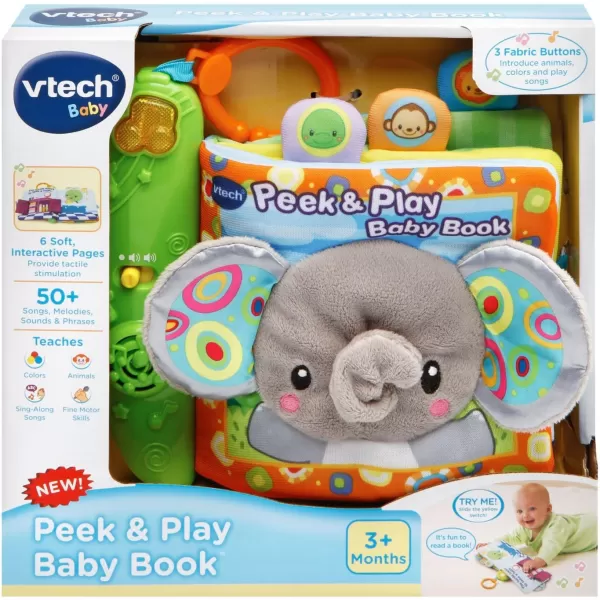 VTech Baby Peek and Play Baby Book Amazon Exclusive, Purple