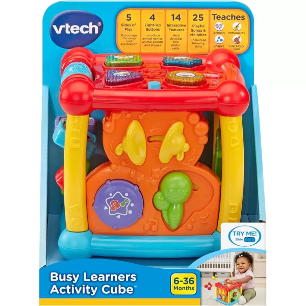 VTech Busy Learners Activity Cube, Purple