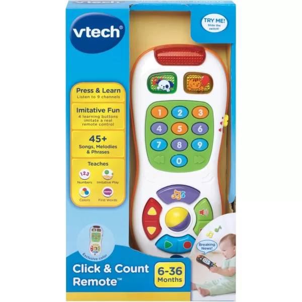 VTech Click and Count Remote, Black 6.7 x 1.38 x 2.96 inches