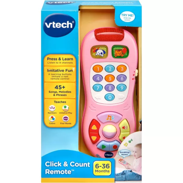 VTech Click and Count Remote, Black 6.7 x 1.38 x 2.96 inches