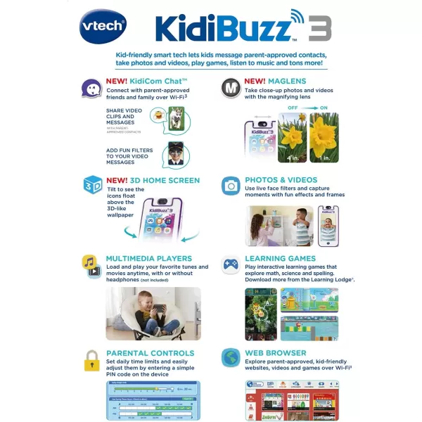 VTech KidiBuzz 3, Black