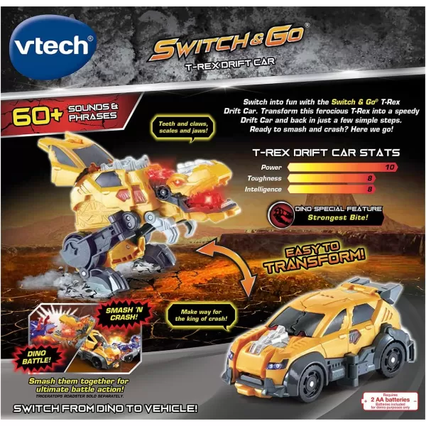 VTech Switch and Go Race Car, Triceratops