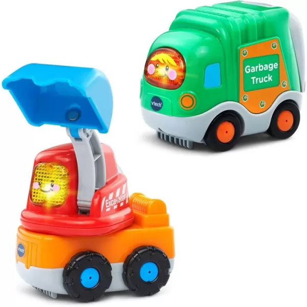 VTech Go! Go! Smart Wheels Garbage Truck and Excavator