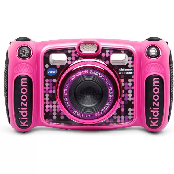VTech Kidizoom Duo 5.0 Deluxe Digital Selfie Camera with MP3 Player and Headphones, Pink