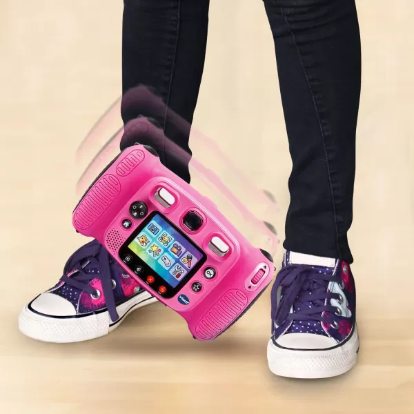VTech Kidizoom Duo 5.0 Deluxe Digital Selfie Camera with MP3 Player and Headphones, Pink