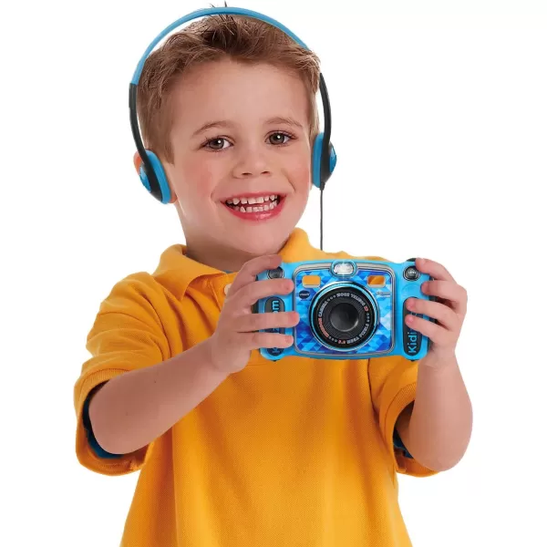 VTech Kidizoom Duo 5.0 Deluxe Digital Selfie Camera with MP3 Player and Headphones, Pink