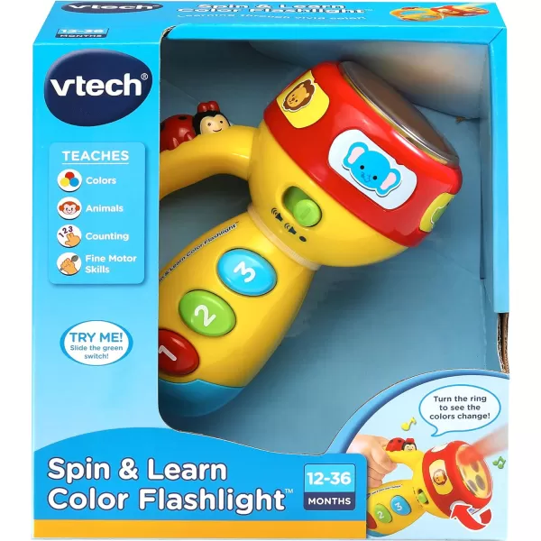 VTech Spin and Learn Color Flashlight, Yellow
