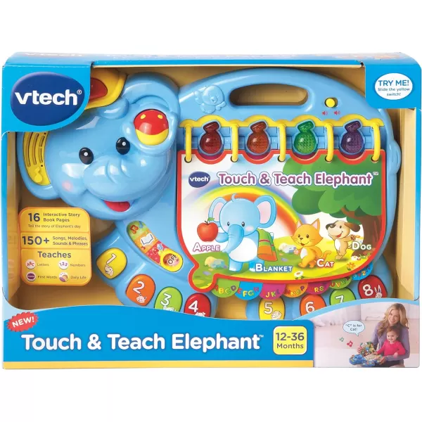 VTech Touch and Teach Elephant, Purple 