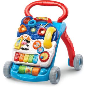 imageVTech SittoStand Learning Walker Frustration Free Packaging  OrangeBlue