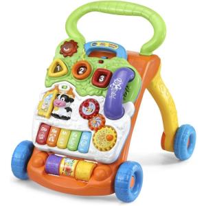 imageVTech SittoStand Learning Walker Frustration Free Packaging  OrangeOrange