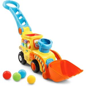 imageVTech PopaBalls Push ampamp Pop BulldozerYellowYellow