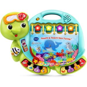 imageVTech Touch and Teach Sea Turtle Interactive Learning Book Green