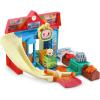 imageVTech CoCoMelon Go Go Smart Wheels Cart Racers Grocery Store Track Set