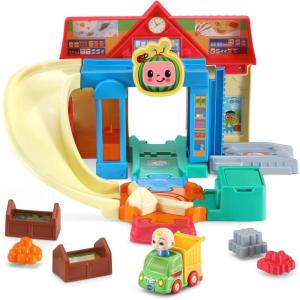 imageVTech CoCoMelon Go Go Smart Wheels Cart Racers Grocery Store Track Set