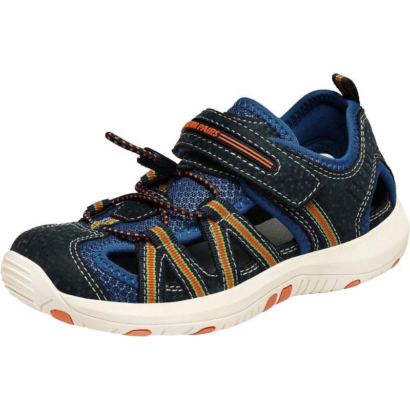 imageDREAM PAIRS Boys Girls ClosedToe Athletic Outdoor Summer Water Sports SandalsDarkBlueRoyalBlueOrange