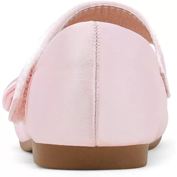 imageDREAM PAIRS Adorable Mary Jane Side Bow Ballerina Flat ToddlerLittle GirlPinkSatin