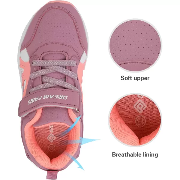 imageDREAM PAIRS Boys Girls Athletic Sports Sneakers Tennis Running ShoesDustyPink
