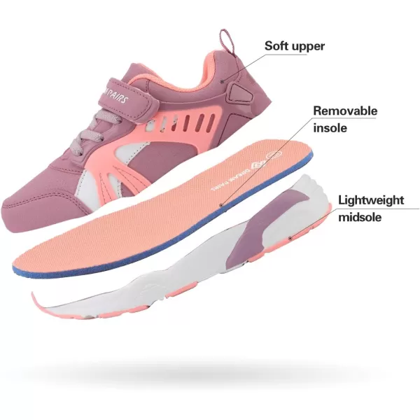 imageDREAM PAIRS Boys Girls Athletic Sports Sneakers Tennis Running ShoesDustyPink
