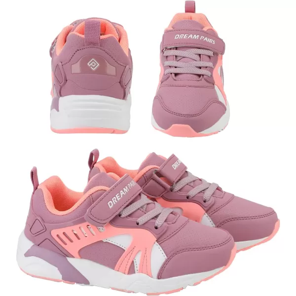 imageDREAM PAIRS Boys Girls Athletic Sports Sneakers Tennis Running ShoesDustyPink