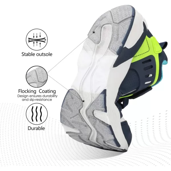 imageDREAM PAIRS Boys Girls Athletic Sports Sneakers Tennis Running ShoesRoyalBlueNeon
