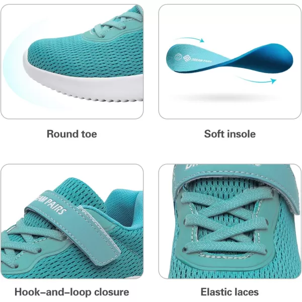 imageDREAM PAIRS Boys Girls Breathable Tennis Running Shoes Athletic Sport SneakersLightBlue