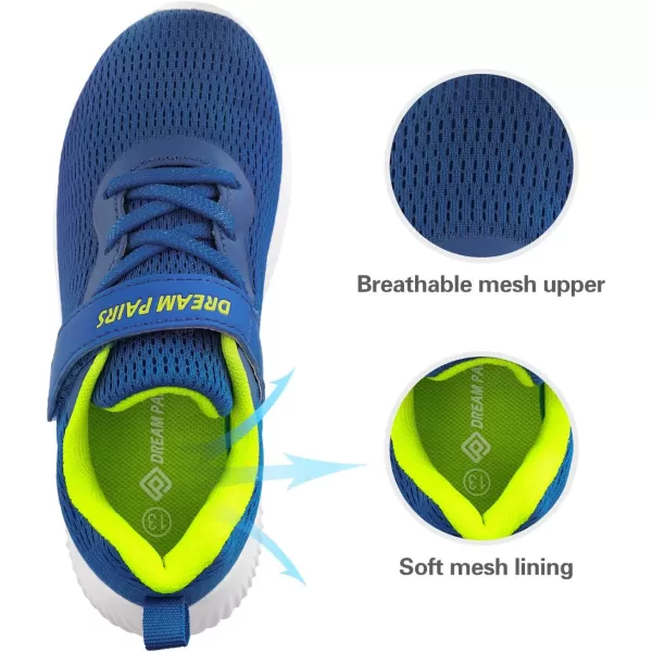 imageDREAM PAIRS Boys Girls Breathable Tennis Running Shoes Athletic Sport SneakersRoyalBlue