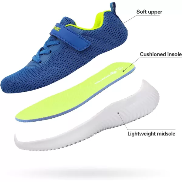 imageDREAM PAIRS Boys Girls Breathable Tennis Running Shoes Athletic Sport SneakersRoyalBlue