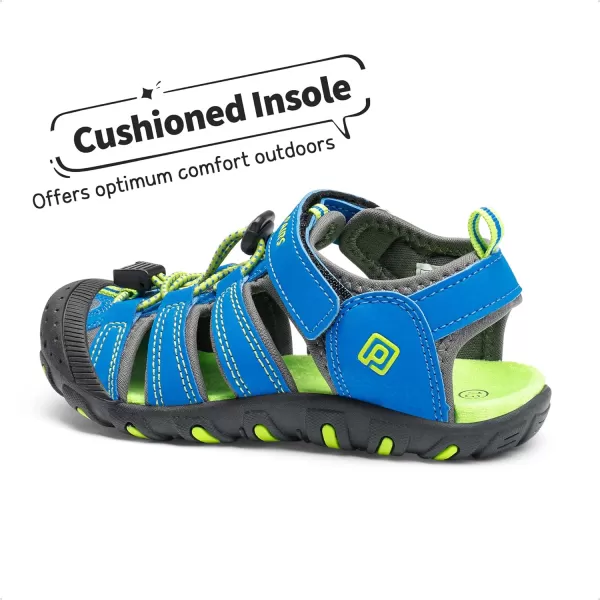 imageDREAM PAIRS Boys Girls ClosedToe Outdoor Summer Sport SandalsToddlerLittle KidBig KidRoyalBlueGreen