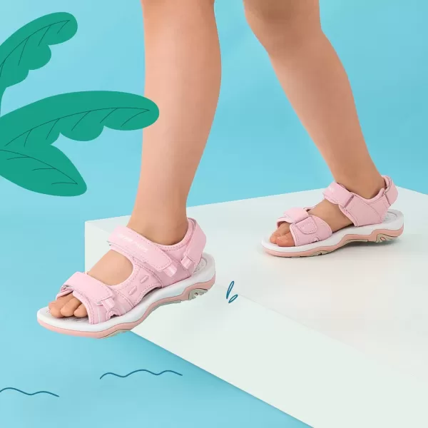 imageDREAM PAIRS Boys Girls Fashion Athletic Summer Sports SandalsToddlerLittle KidBig KidLight Pink