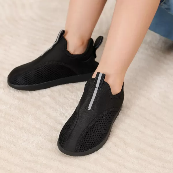 imageDREAM PAIRS Boys Girls Foam Runner Slipon Sneakers 3 in 1 Walking Shoes Outdoor Indoor Clogs Sandals Lightweight Breathable for Little KidBig KidAll Black