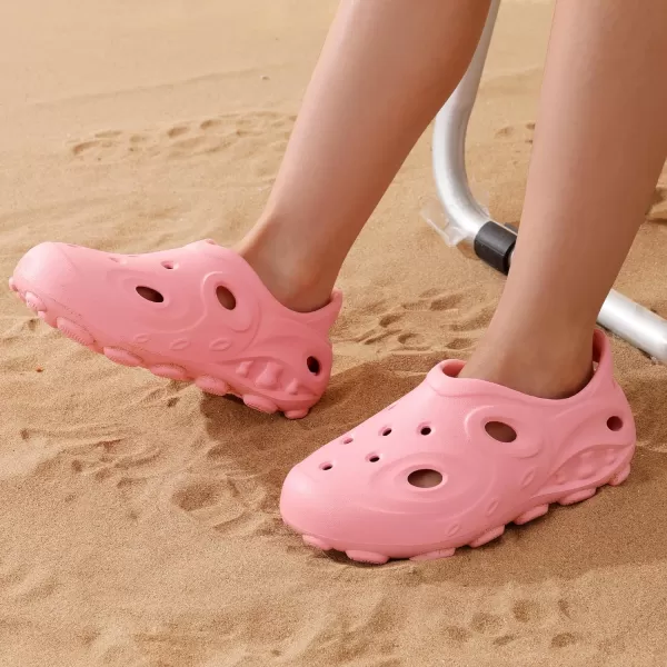 imageDREAM PAIRS Boys Girls Foam Runner Slipon Sneakers 3 in 1 Walking Shoes Outdoor Indoor Clogs Sandals Lightweight Breathable for Little KidBig KidPink