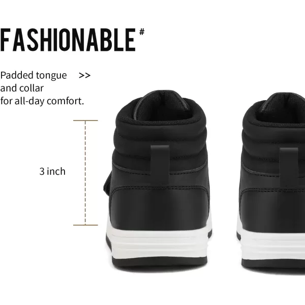 imageDREAM PAIRS Boys Girls High Top Sneaker Basketball ShoesBlack