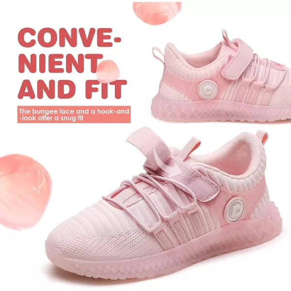 imageDREAM PAIRS Boys Girls Lightweight Breathable Tennis Running Shoes Kids Athletic Fashion SneakersPink
