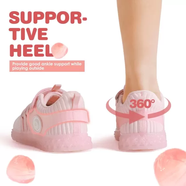 imageDREAM PAIRS Boys Girls Lightweight Breathable Tennis Running Shoes Kids Athletic Fashion SneakersPink