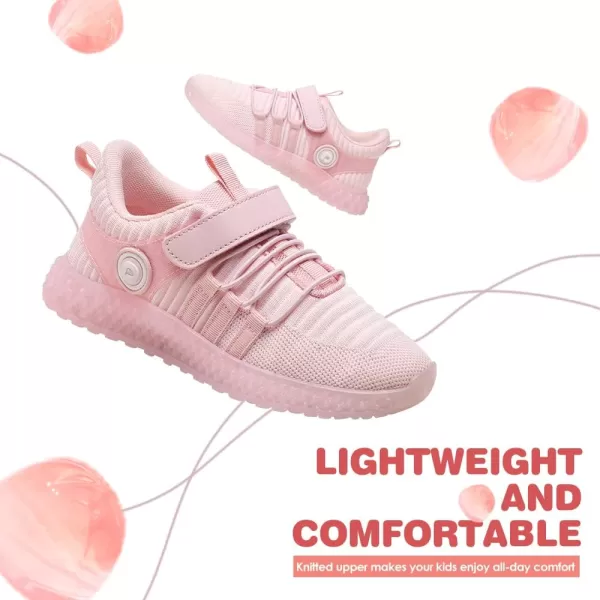 imageDREAM PAIRS Boys Girls Lightweight Breathable Tennis Running Shoes Kids Athletic Fashion SneakersPink