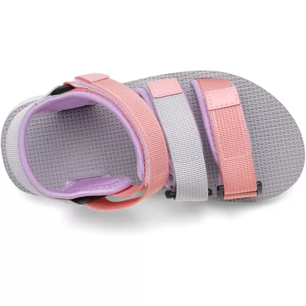 imageDREAM PAIRS Boys Girls Sandals Opentoe Adjustable Straps Summer Outdoor Sport SandalsPink