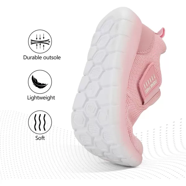 imageDREAM PAIRS Boys Girls Shoes Kids Slip on Tennis Running Athletic Sports Sneakers for Little KidBig KidPink