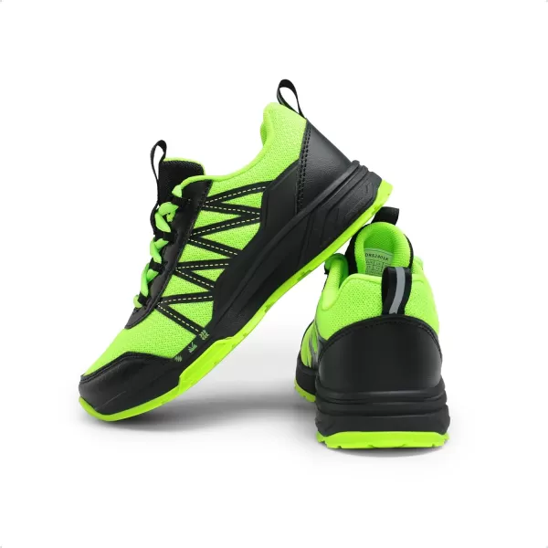 imageDREAM PAIRS Boys Girls Shoes Kids Tennis Athletic Running AntiSlip Walking Lightweight Sneakers for LittleBig KidNeon GreenBlack